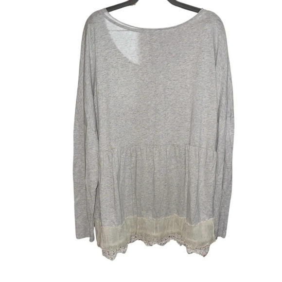 Sundance Light Heather Gray Tunic Top Size XL - Picture 7 of 8